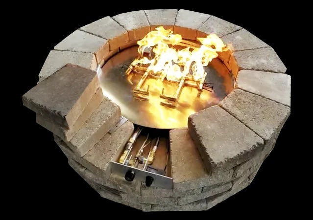 DIY Gas Fire Pit Parts. 