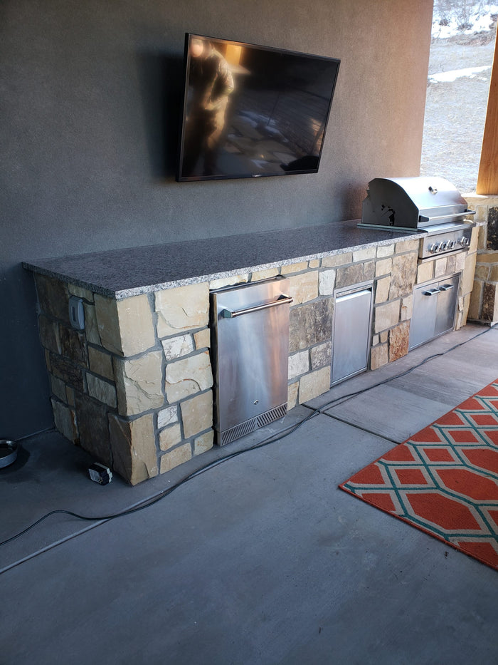 Custom BBQ island