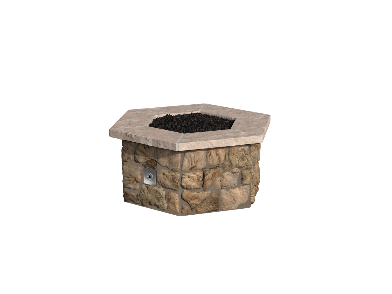 Buff Moss Rock / Brown Cap Stone