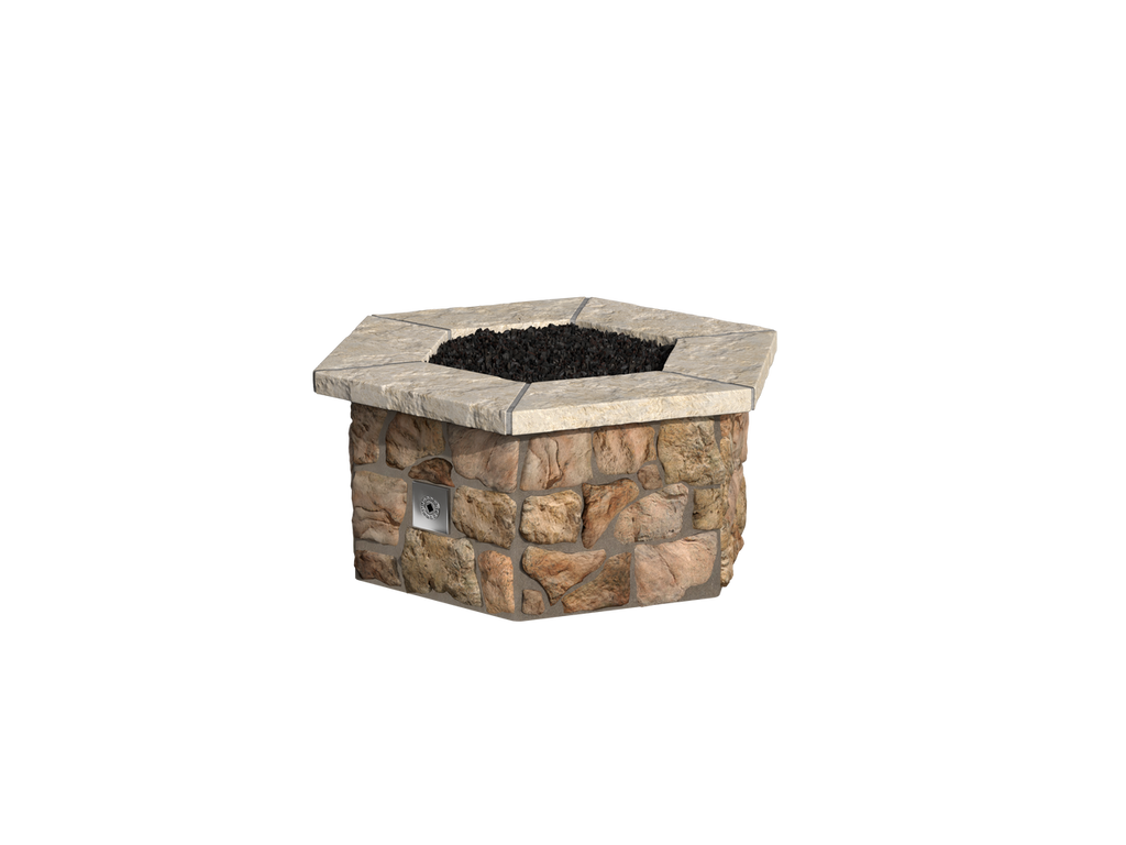 Sienna Moss Rock / Natural Cap Stone
