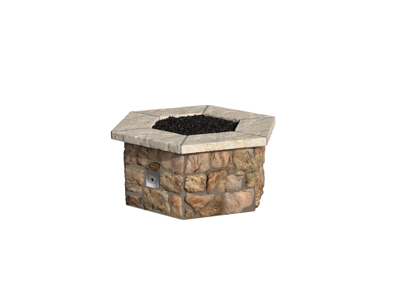 Sienna Moss Rock / Natural Cap Stone