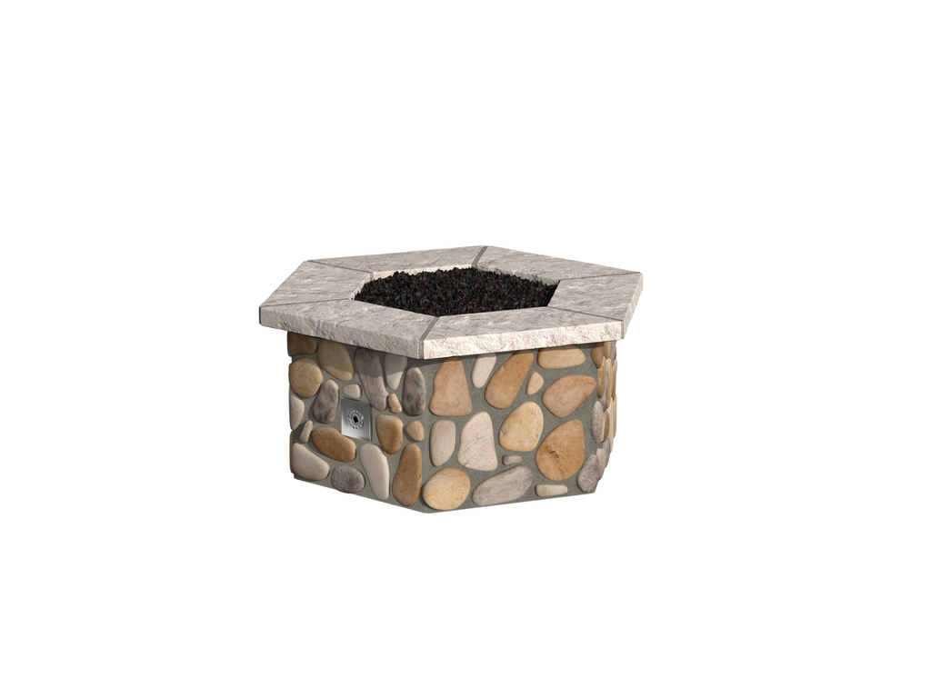 Arkansas River Rock / Ash Cap Stone