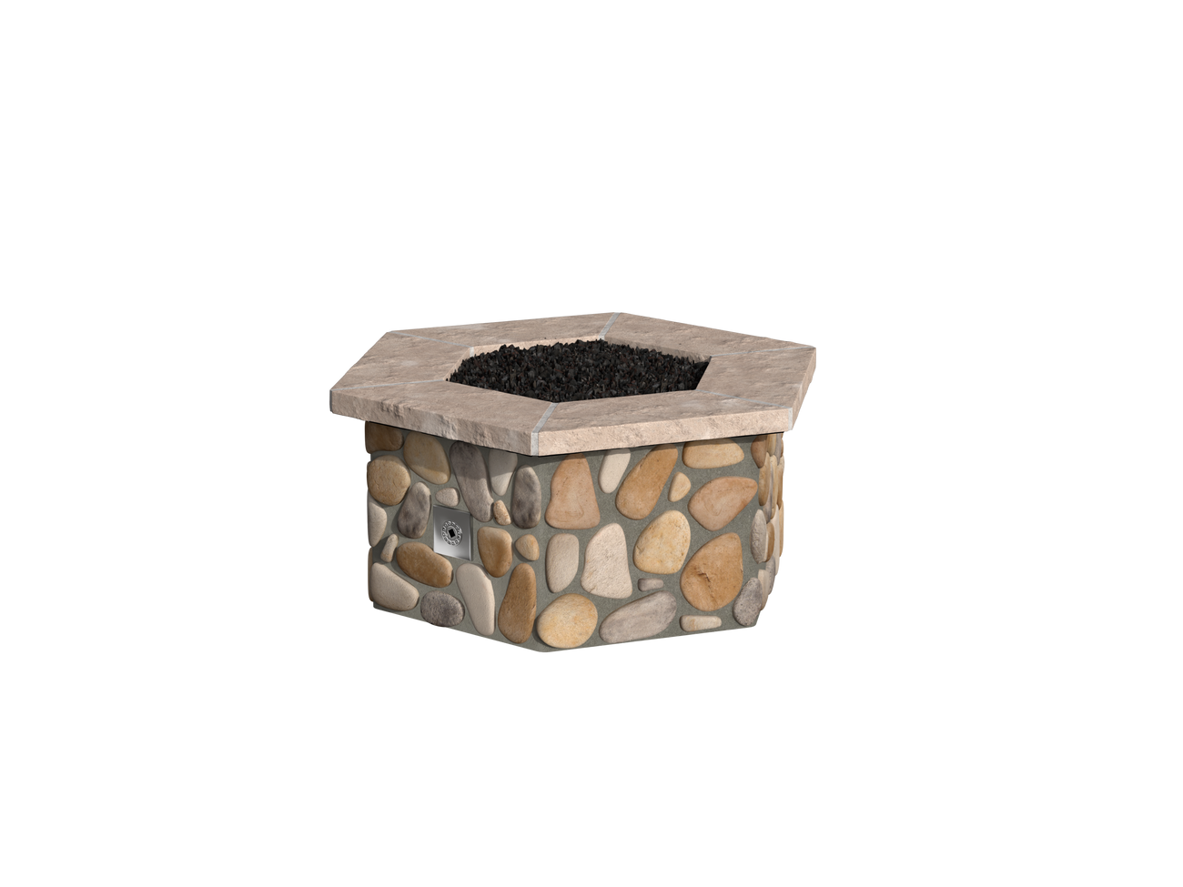 Arkansas River Rock / Brown Cap Stone