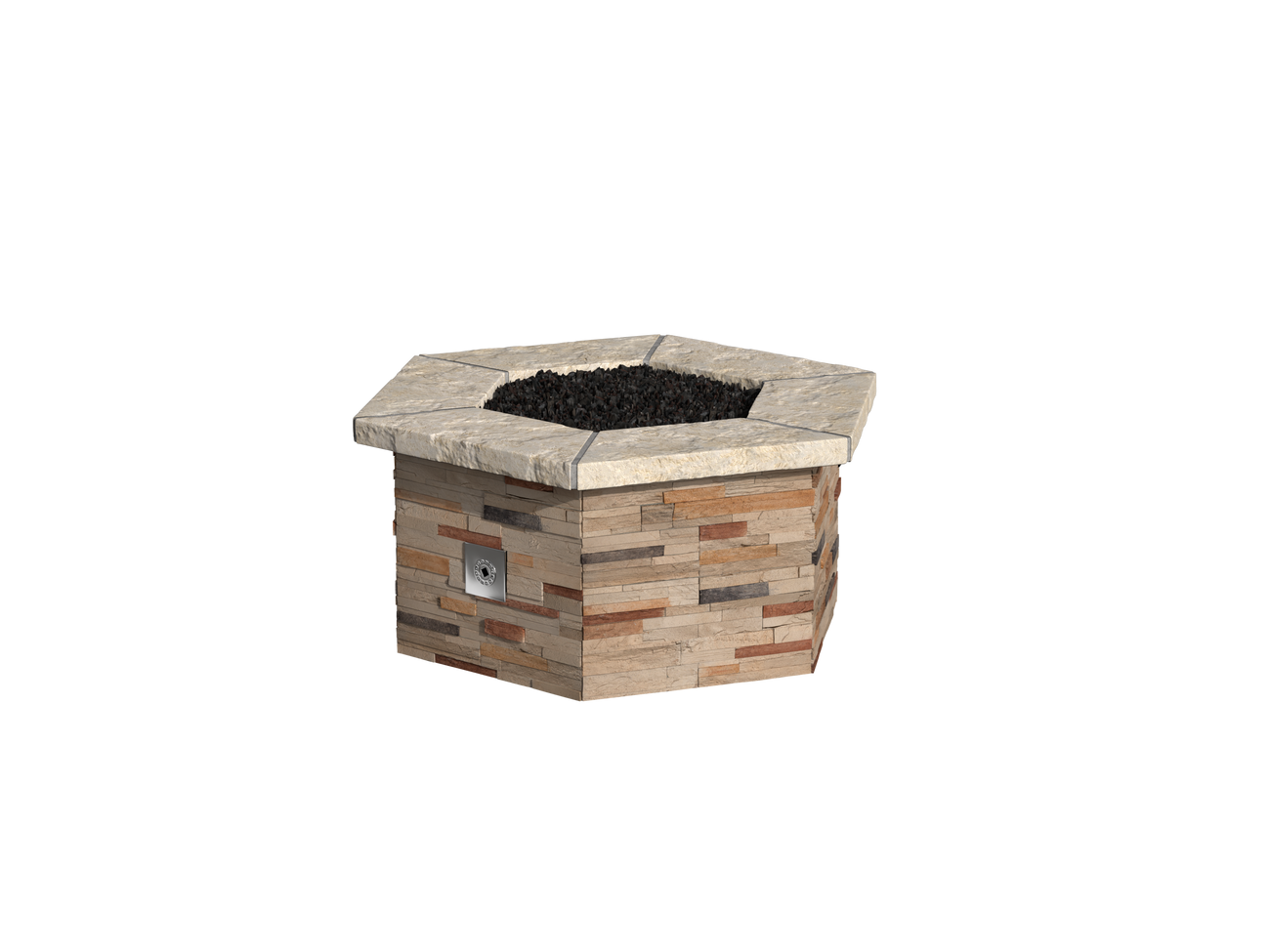 Ponderosa Stacked Stone / Natural Cap Stone
