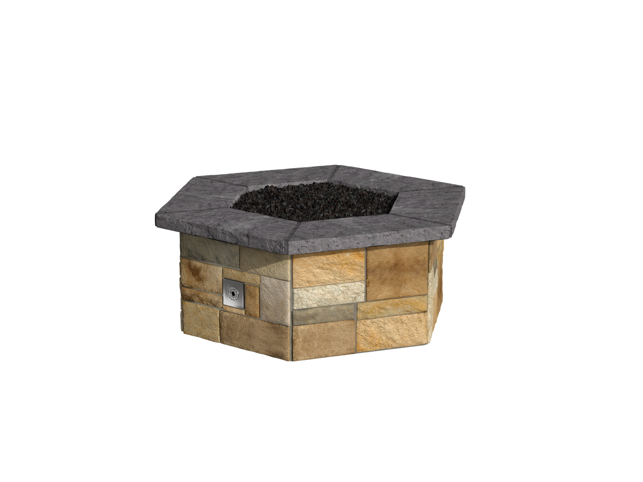 Natural Limestone / Del Norte Cap Stone