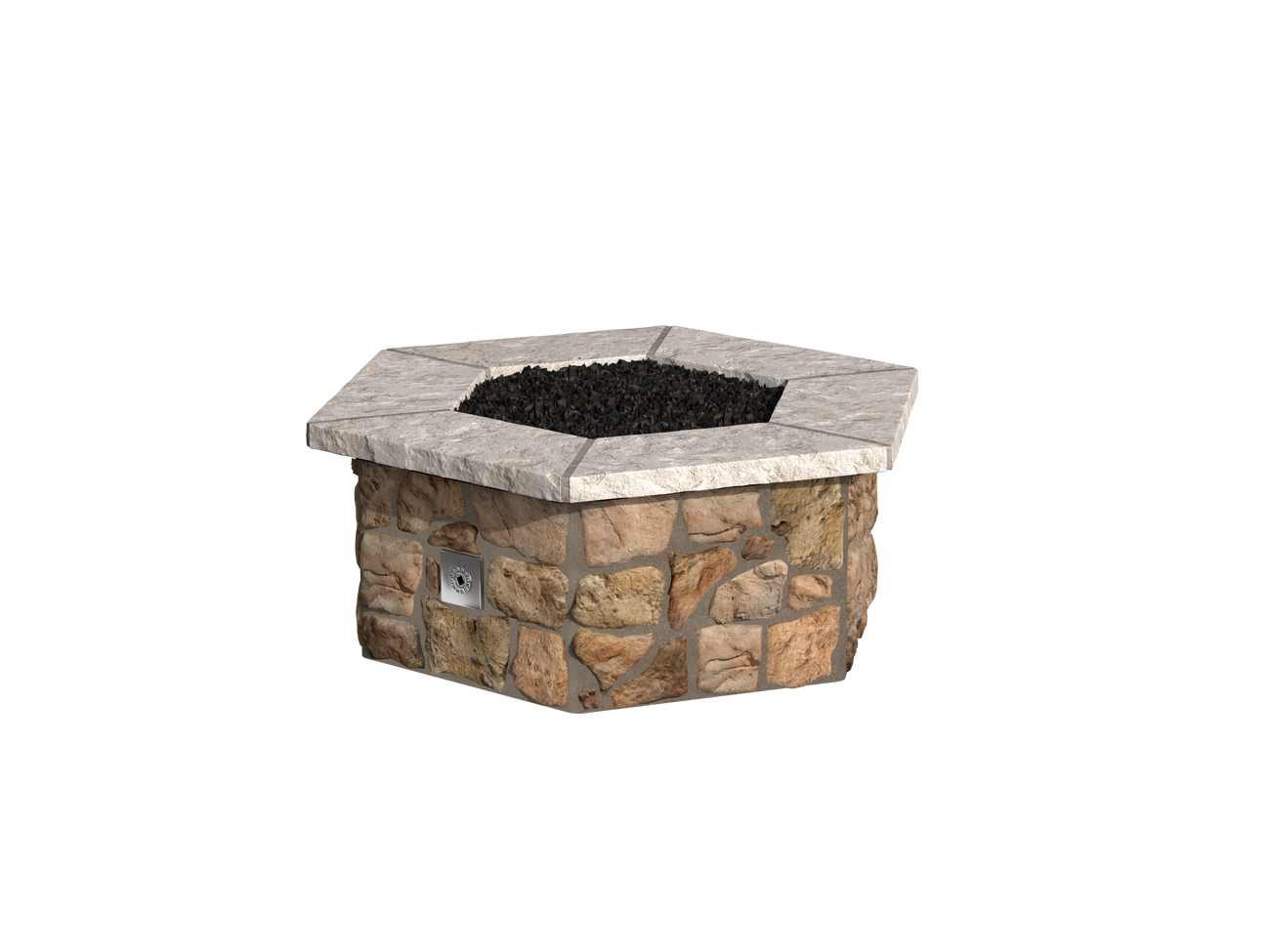Sienna Moss Rock / Ash Cap Stone