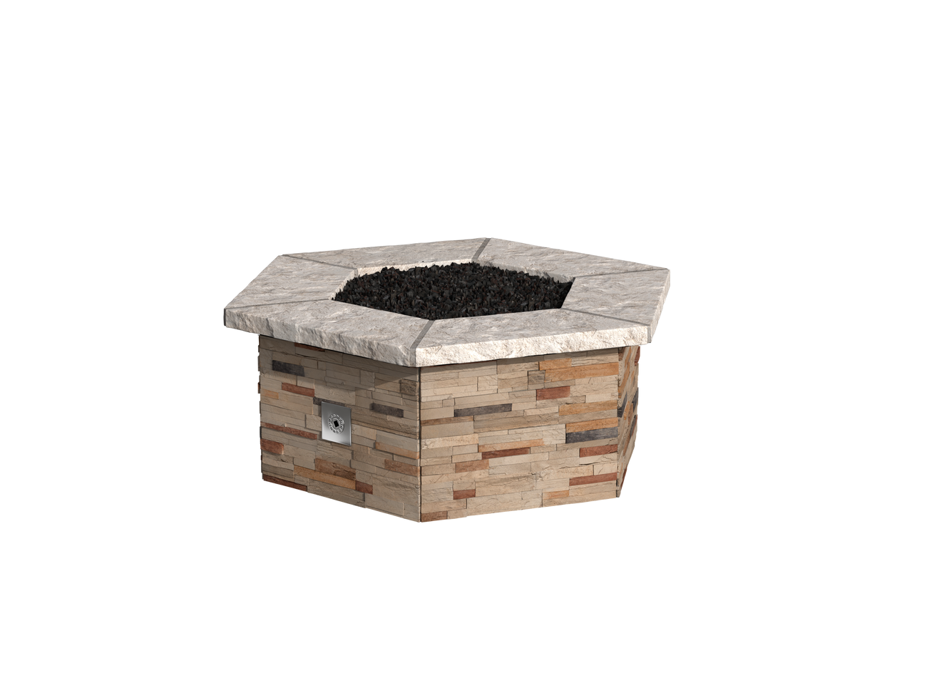 Ponderosa Stacked Stone / Ash Cap Stone