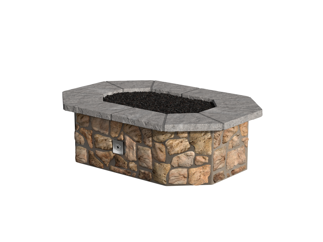 Sienna Moss Rock / Grey Cap Stone