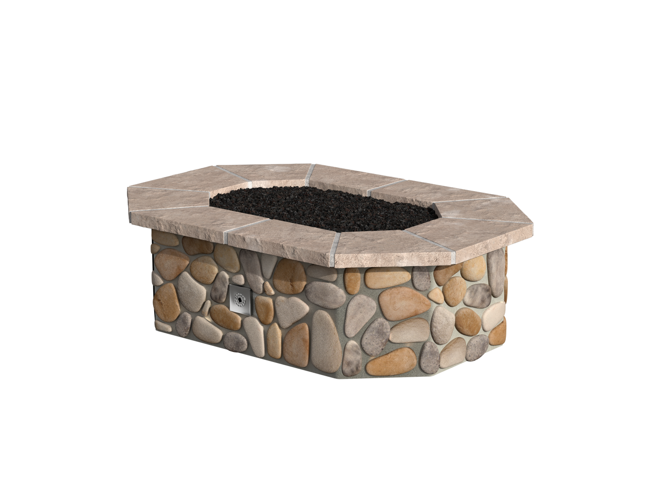 Arkansas River Rock / Brown Cap Stone
