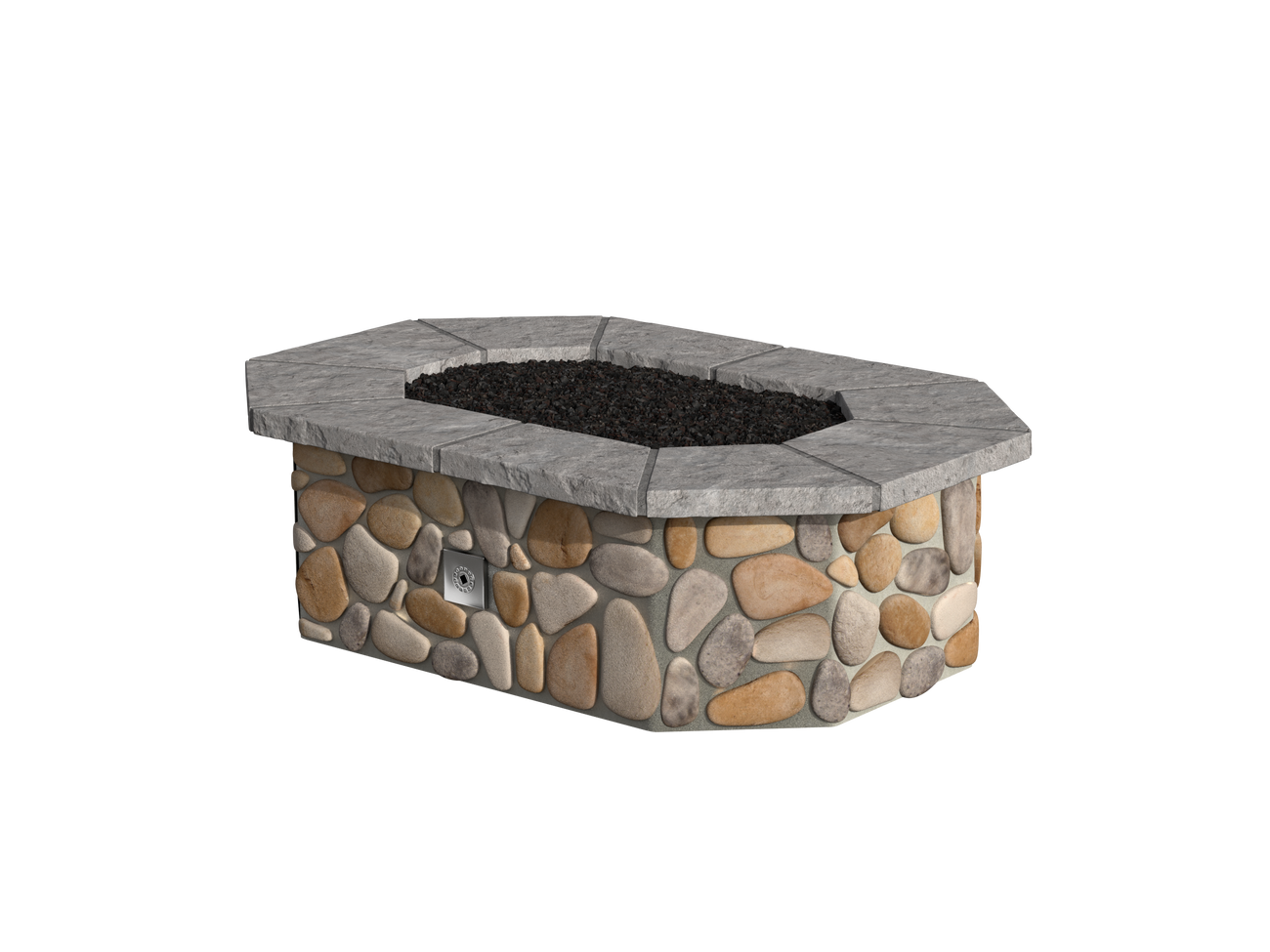 Arkansas River Rock / Grey Cap Stone