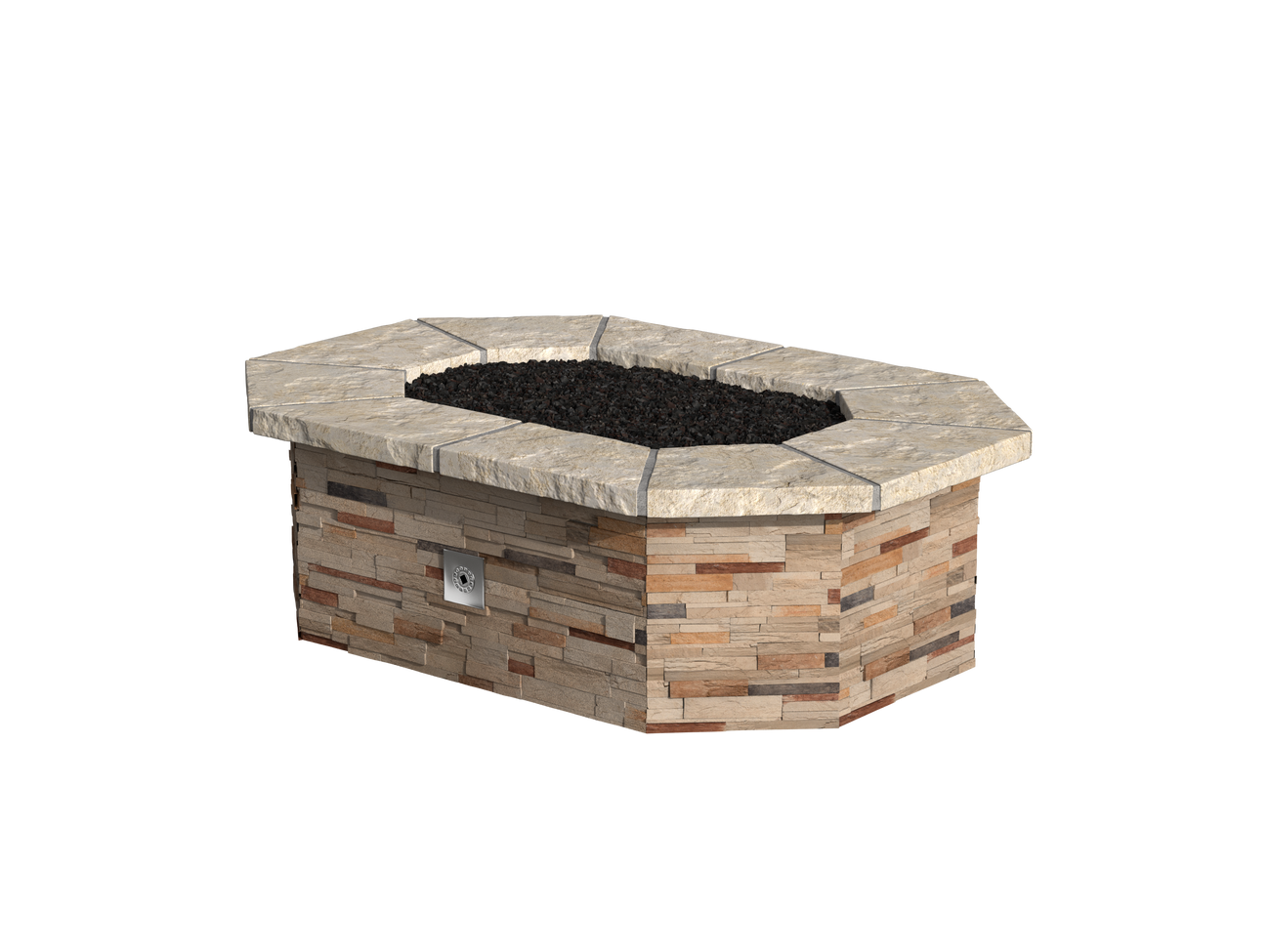 Ponderosa Stacked Stone / Natural Cap Stone