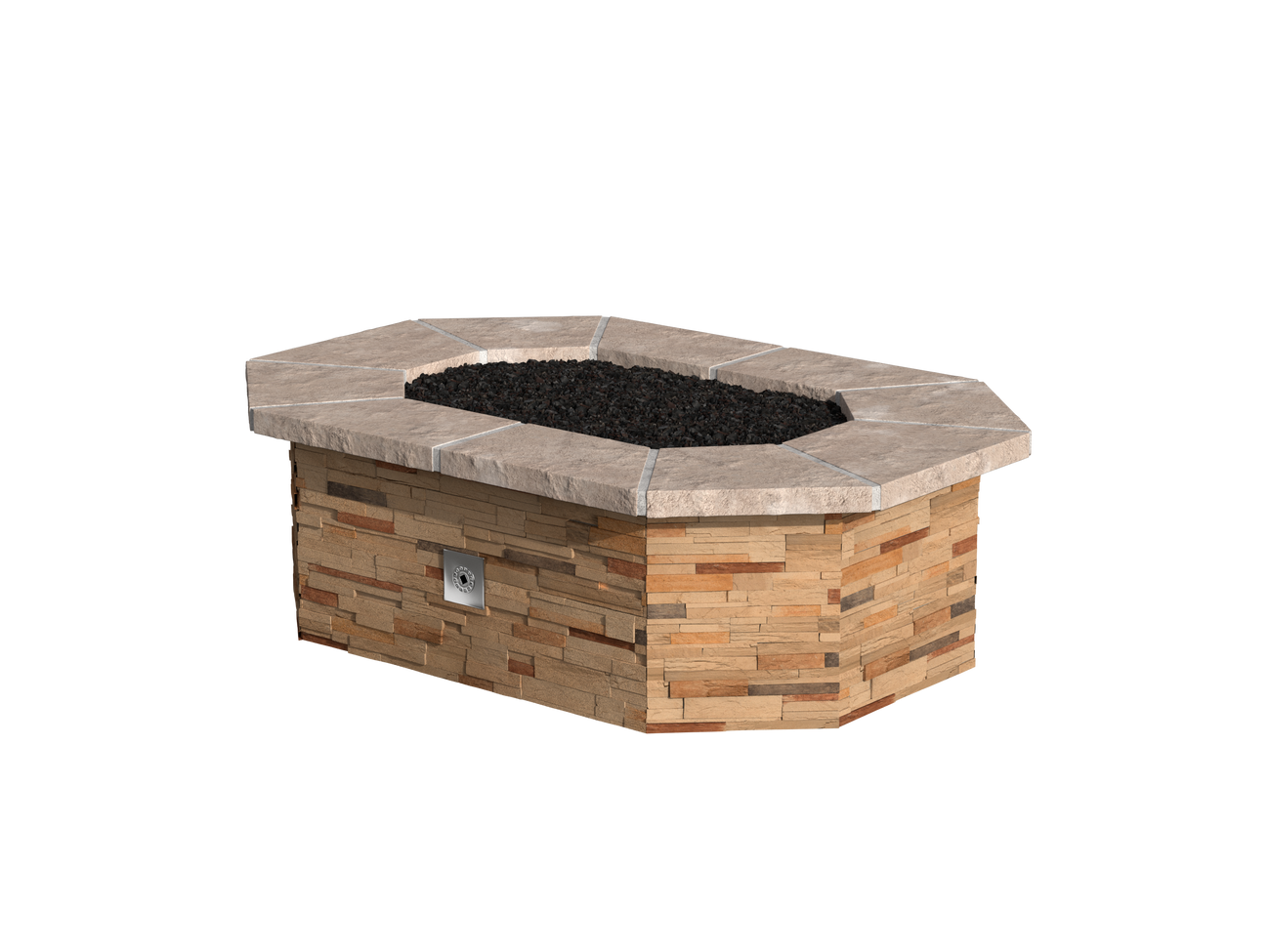Stonegate Stacked Stone / Brown Cap Stone
