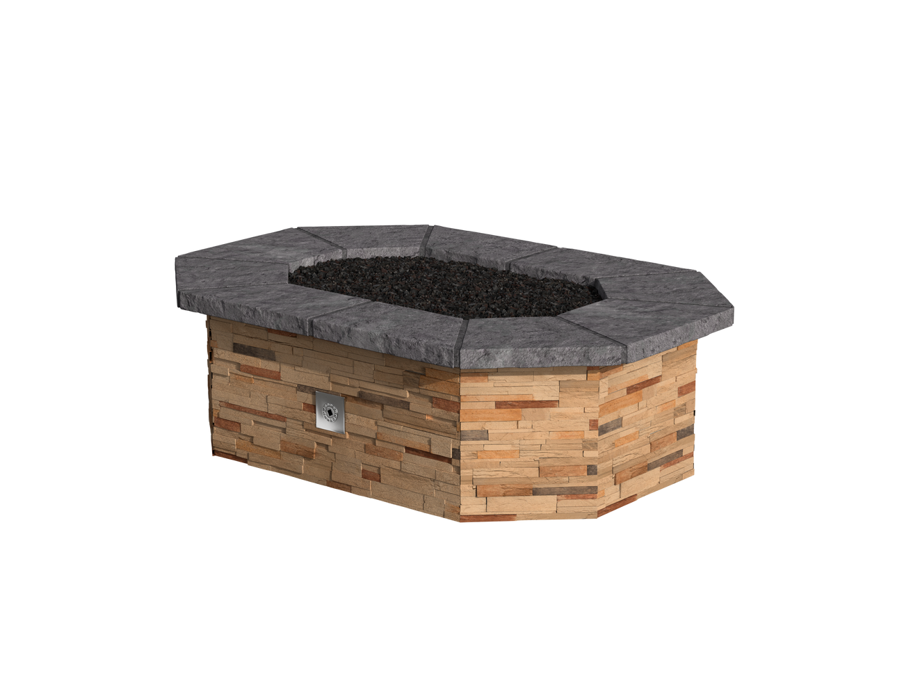 Stonegate Stacked Stone / Del Norte Cap Stone