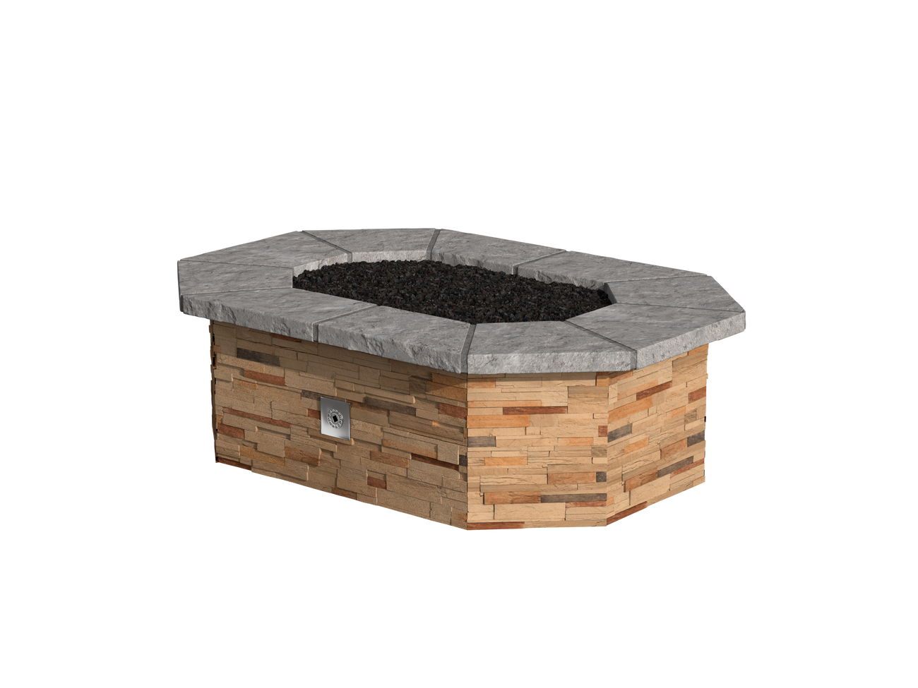 Stonegate Stacked Stone / Grey Cap Stone