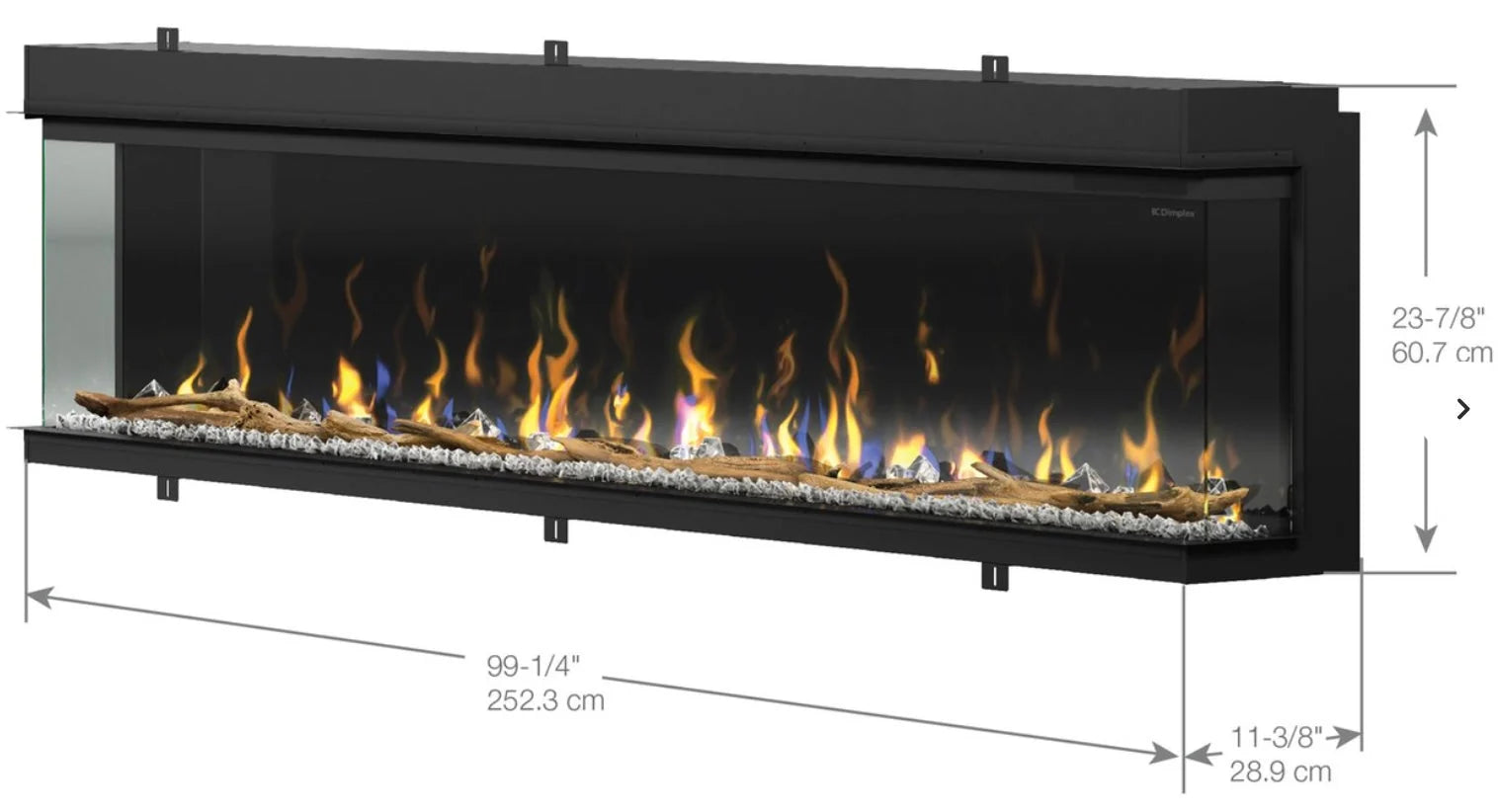 Dimplex IgniteXL Bold 100" Linear Fireplace
