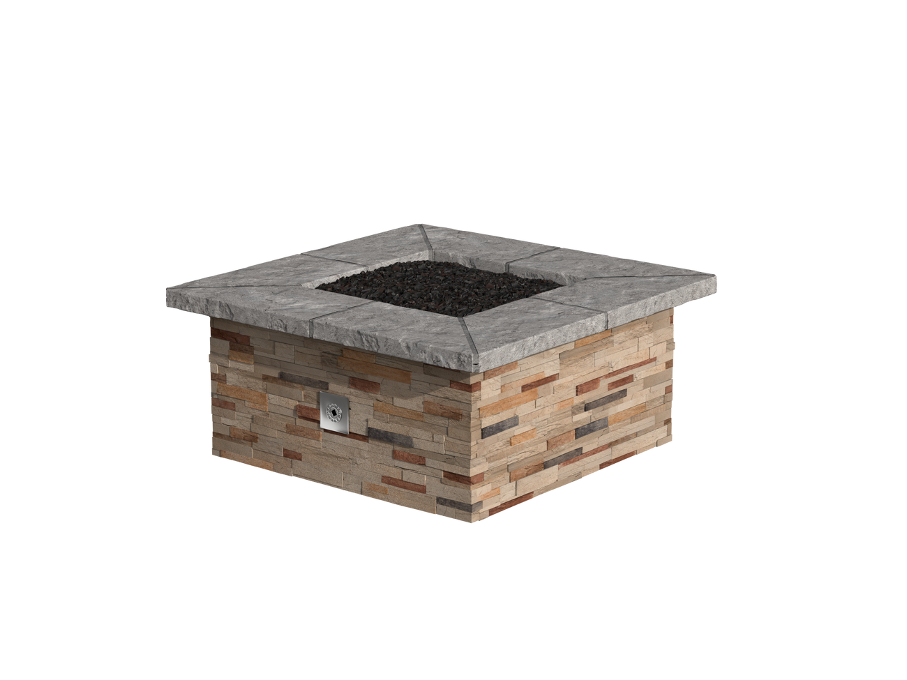 Ponderosa Stacked Stone / Grey Cap Stone