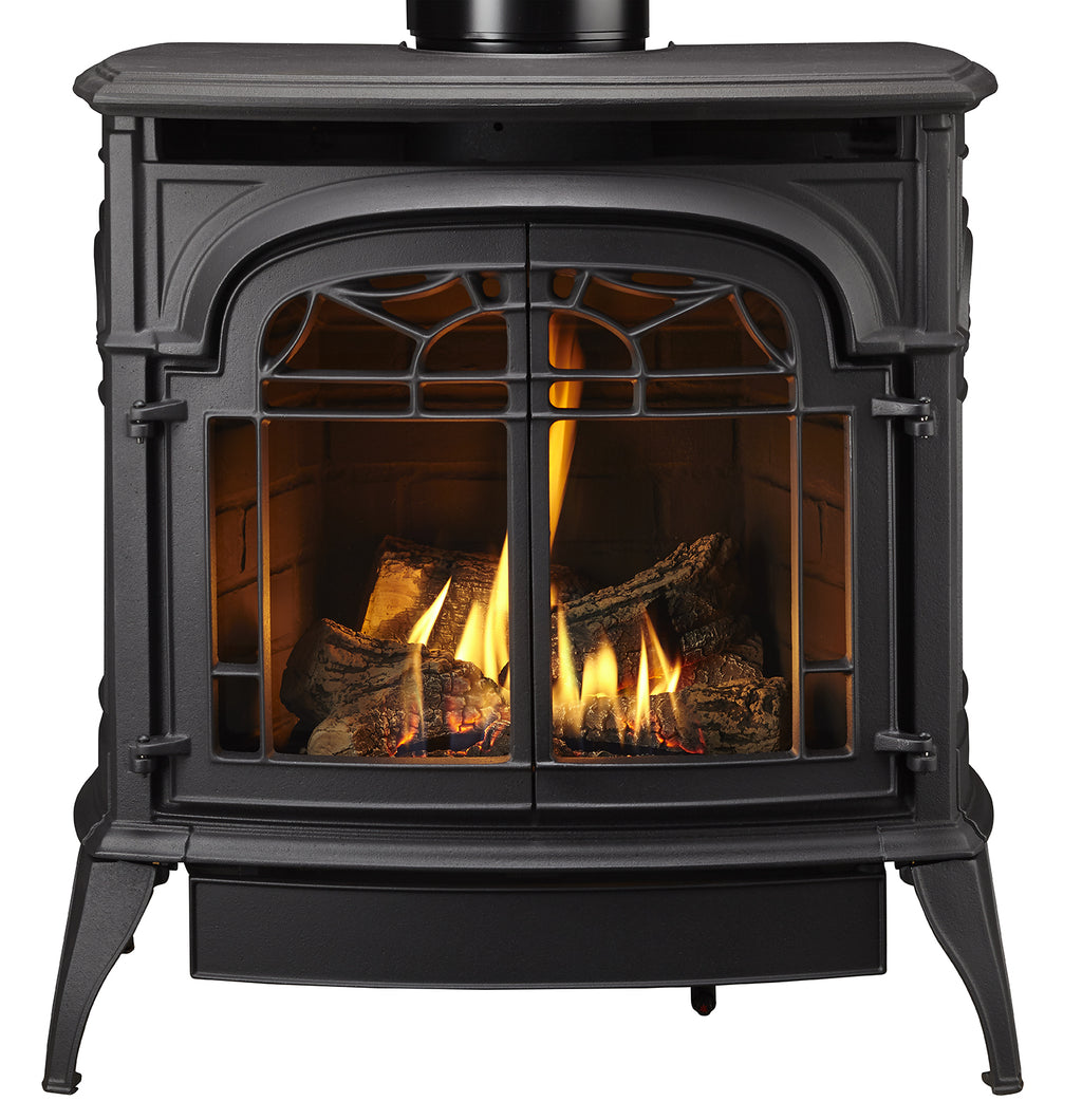 Stardance DV Gas Stove Classic Black with fire no screen