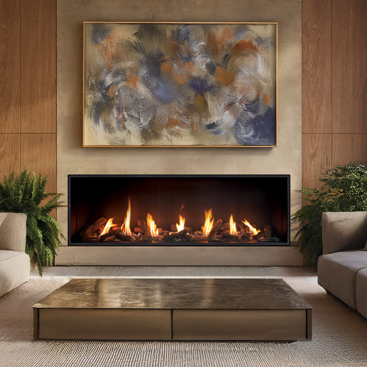 Urbana U75 Tall Gas Fireplace