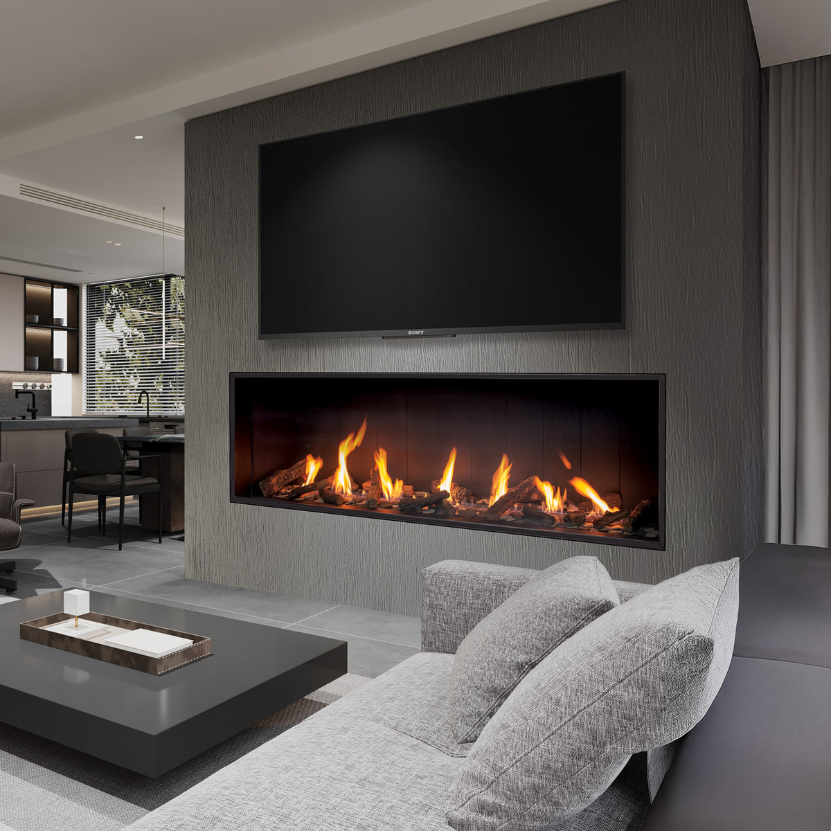 Urbana U75 Tall Gas Fireplace