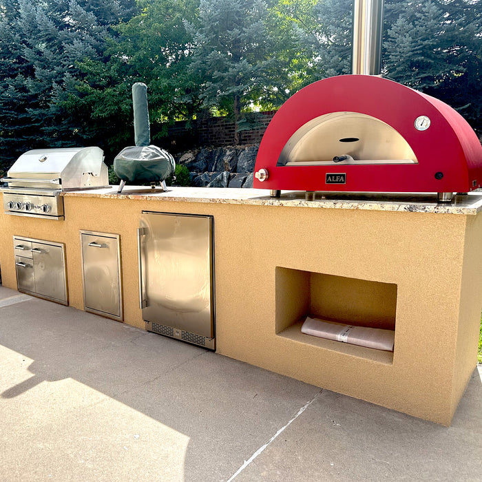 Stucco Island With Delta Heat Grill & Alfa 3 Pizze Oven