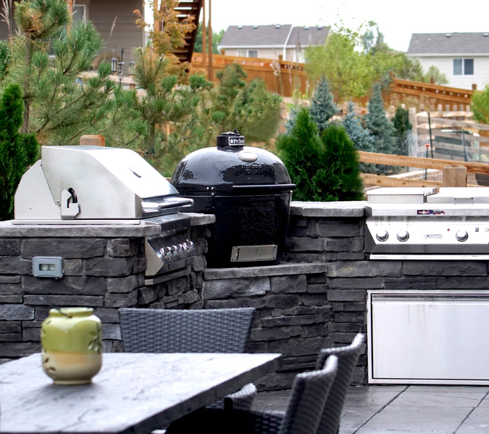 Custom BBQ island
