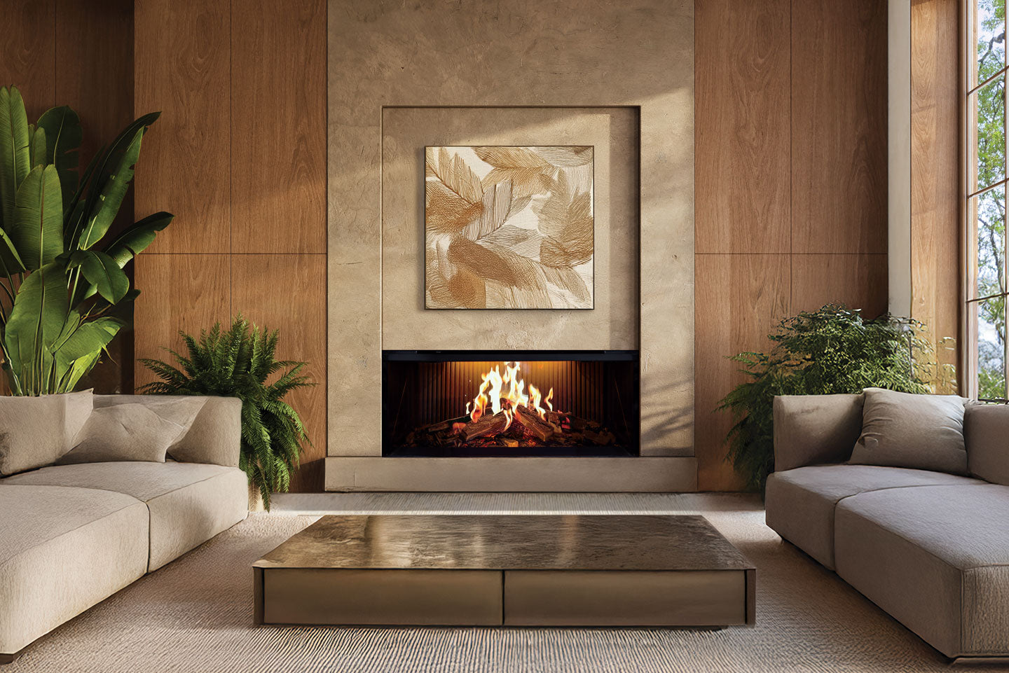 Uptown U43H Holographic Electric Fireplace